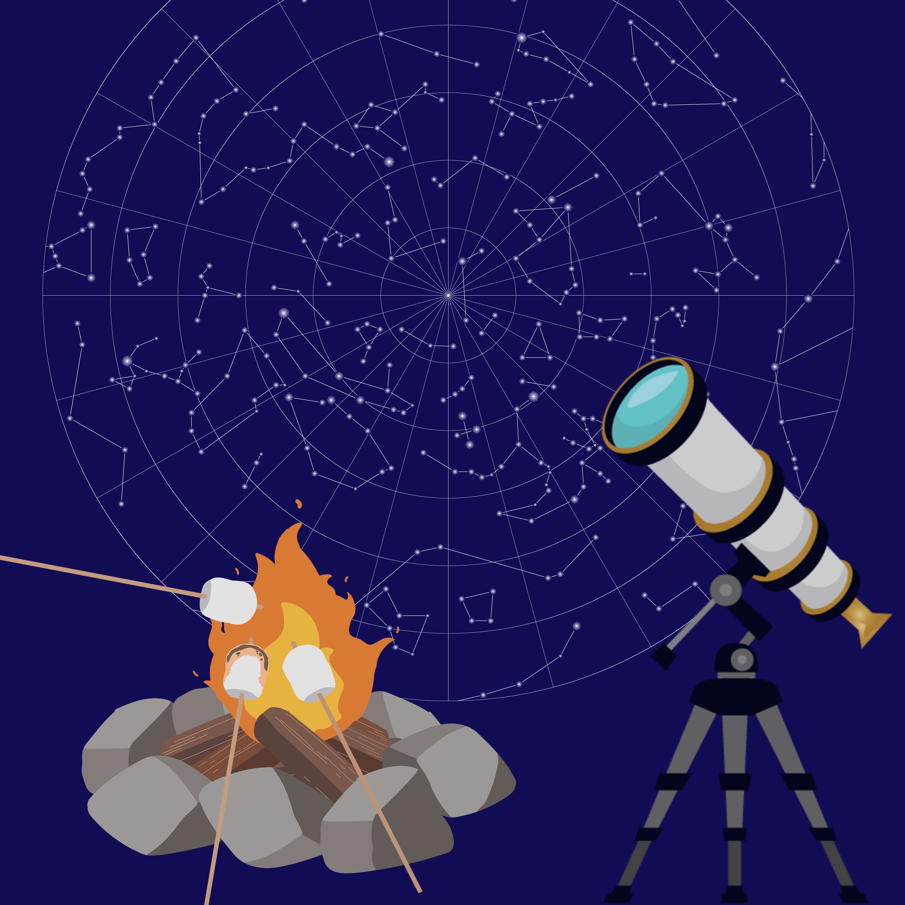 smores and a telescope