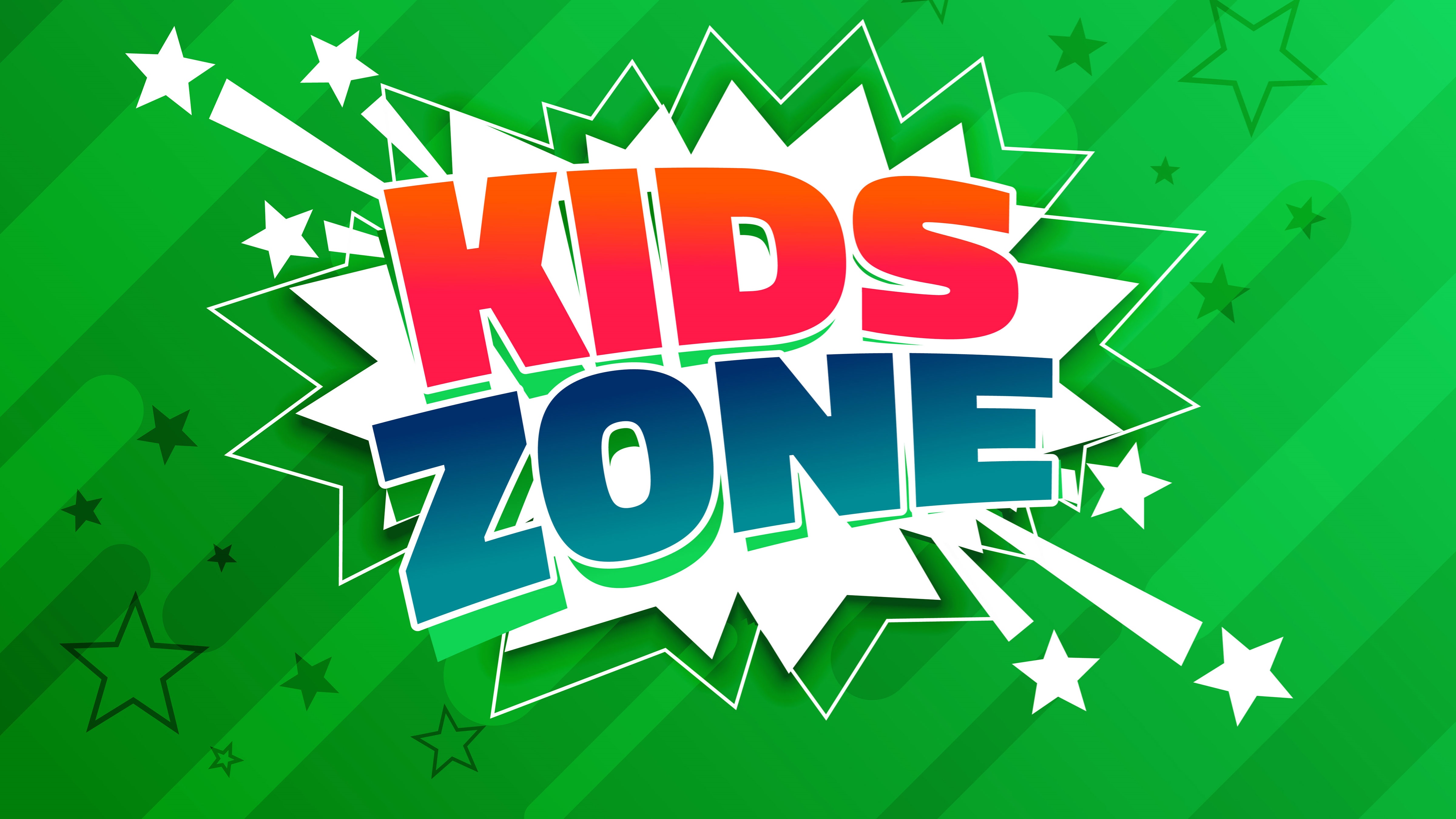 Kids zone sign
