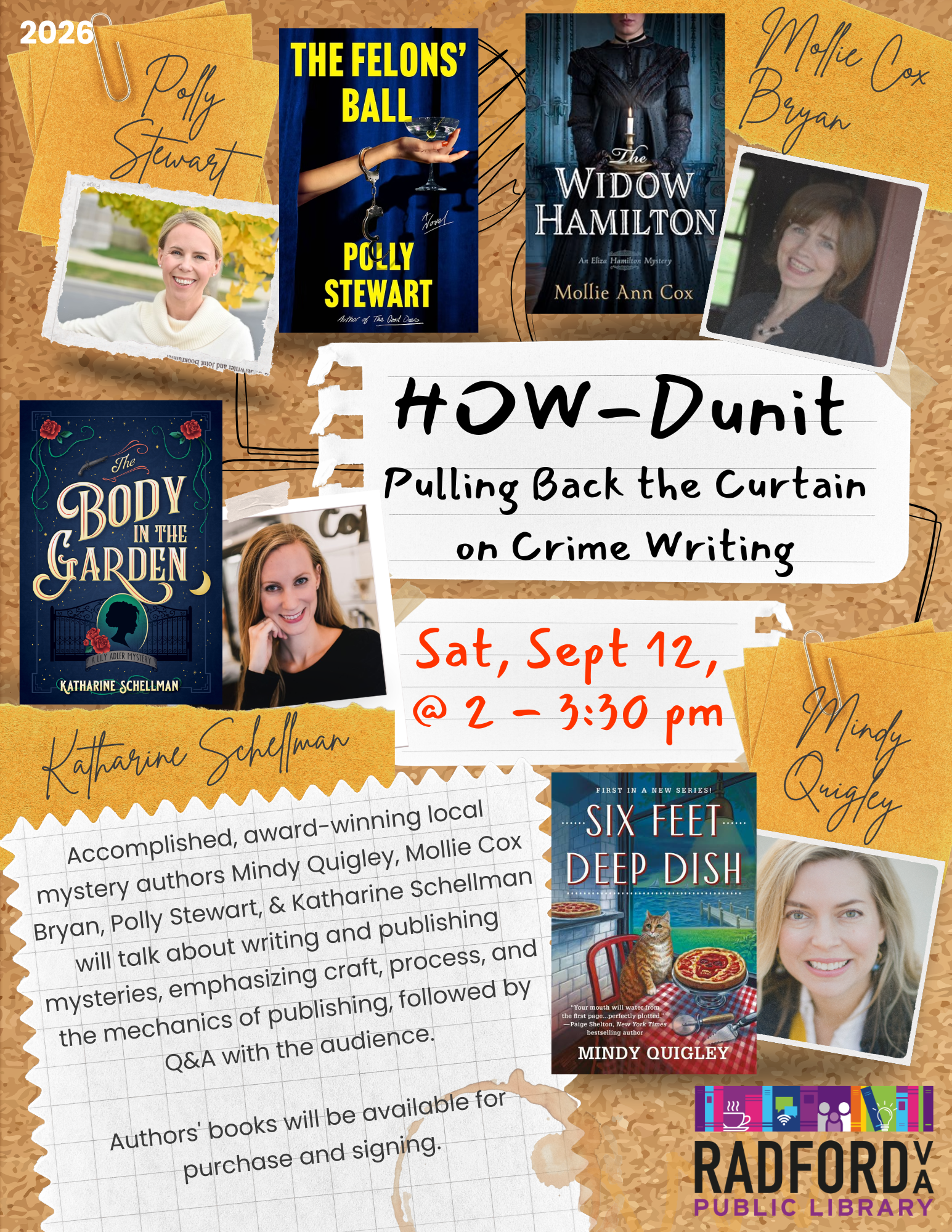 HOWdunit Saturday September 12 at 2 PM