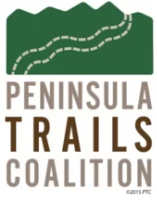 Peninsula Trails Coalition logo with mountain and trail in design