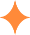 Orange Four Pointed Star