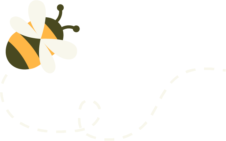 Icons - Flying Bee - Yellow Brown