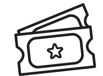 Black Ticket Icons