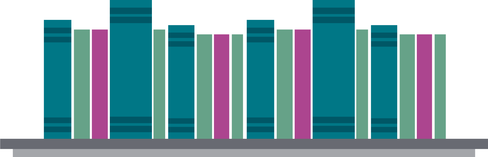 Icons - Books on Shelf - Purple Green Teal.png