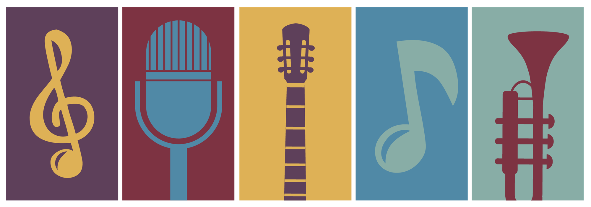 Backgrounds - Musical Instruments Headers