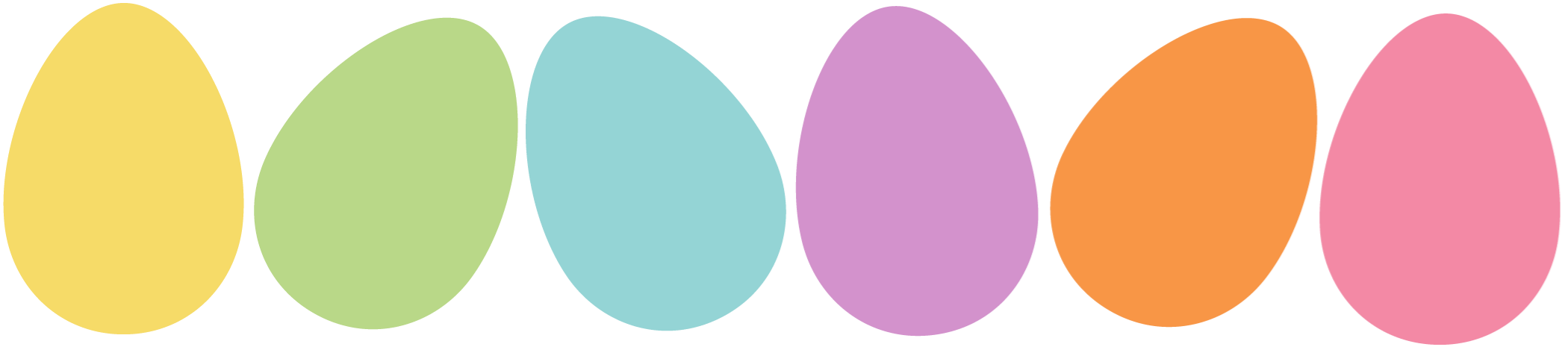 Icons - Easter Eggs in a Row