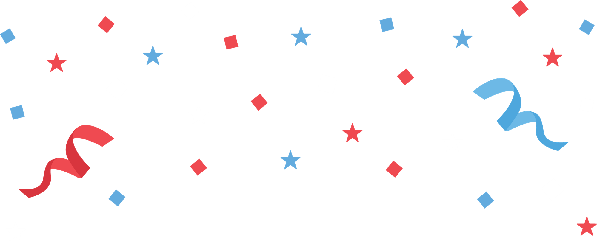 Red White and Blue Confetti