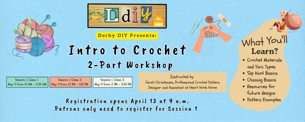 Intro to crochet class banner