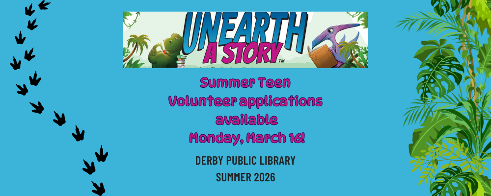Summer reading teen volunteer sign up reminder banner