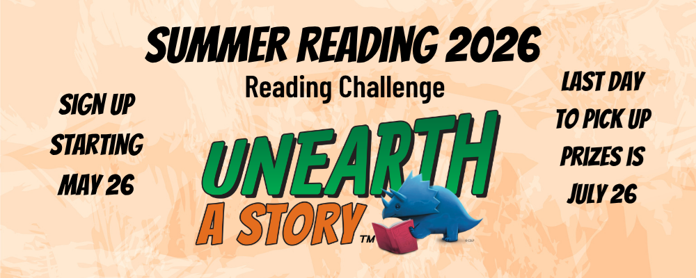 Summer reading program banner