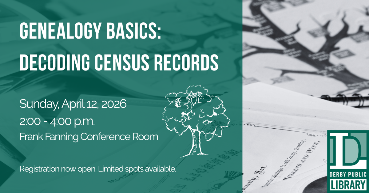 April genealogy class banner