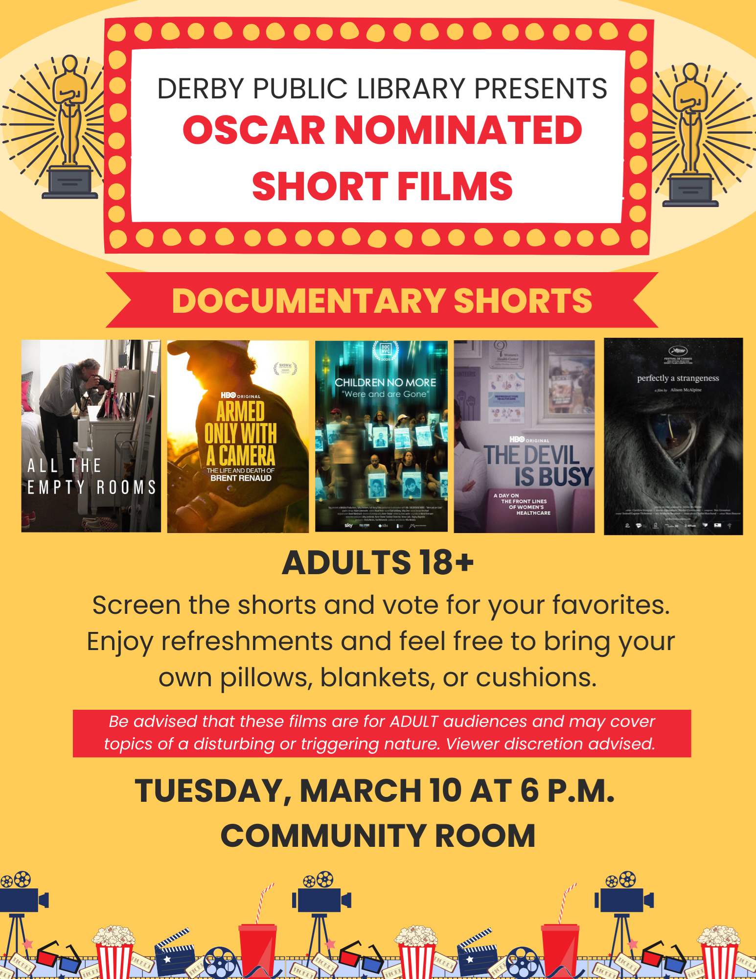 Oscar nominated short documentaries poster