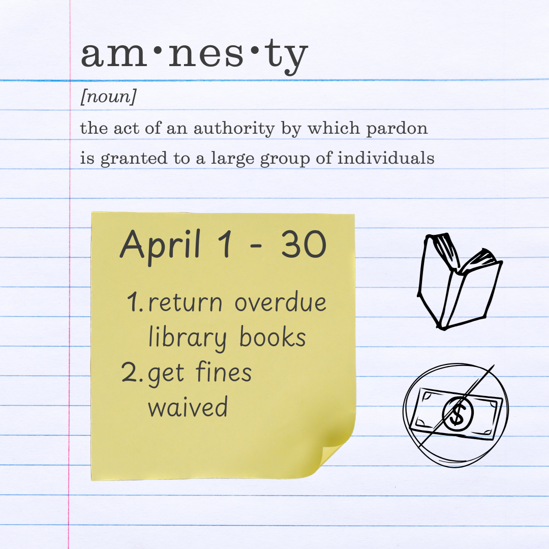 Amnesty month image with dates