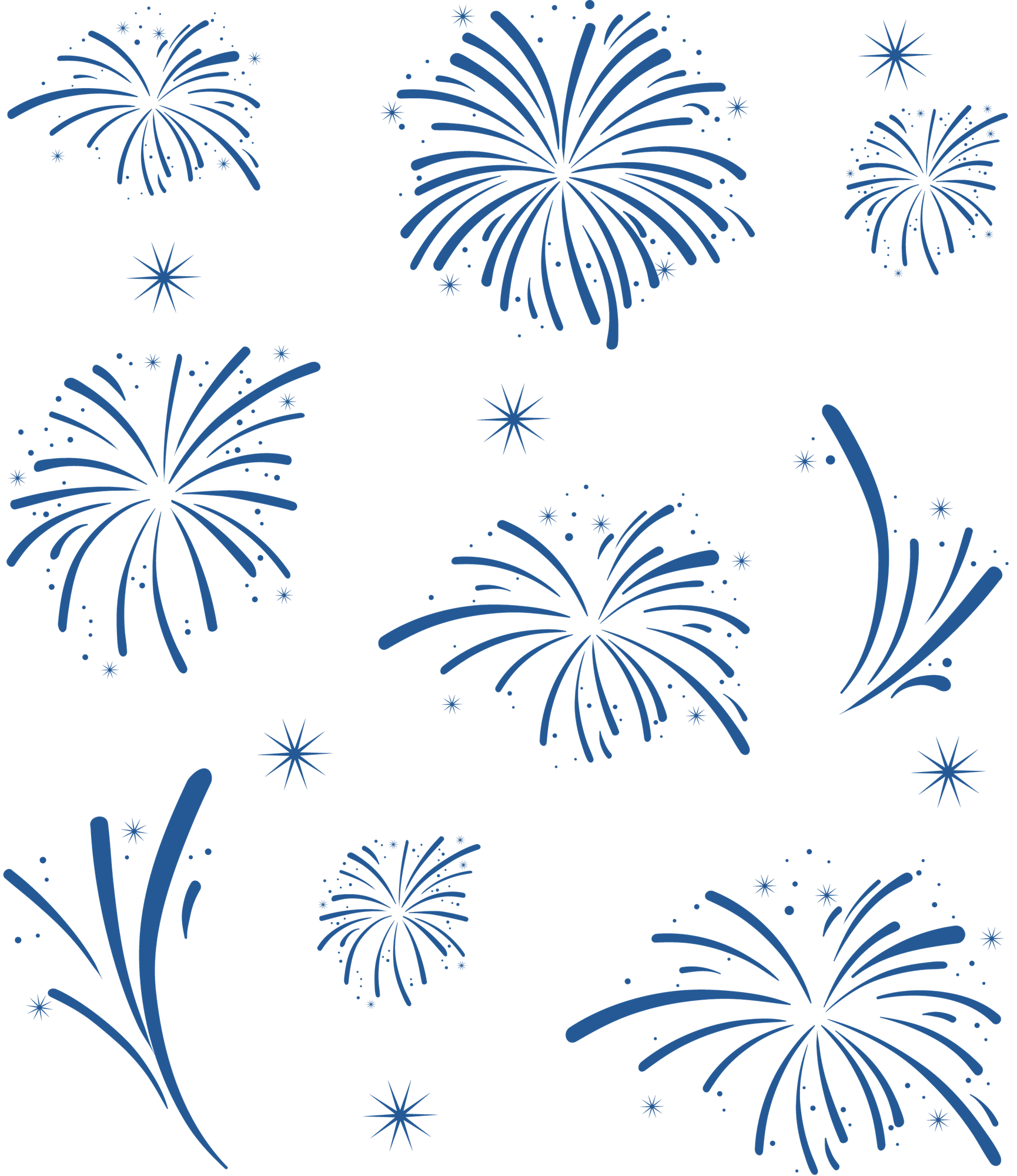 Backgrounds - Fireworks Blue