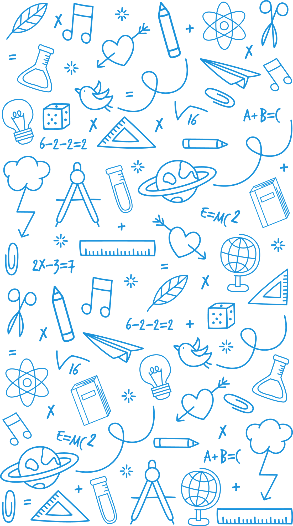 Backgrounds - STEAM Icons Large - Blue