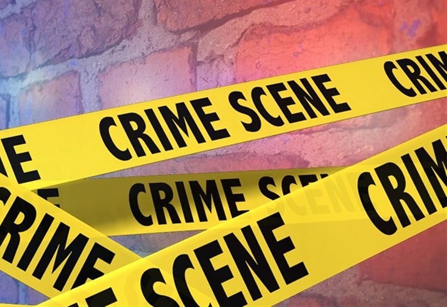Crime scene tape bricks