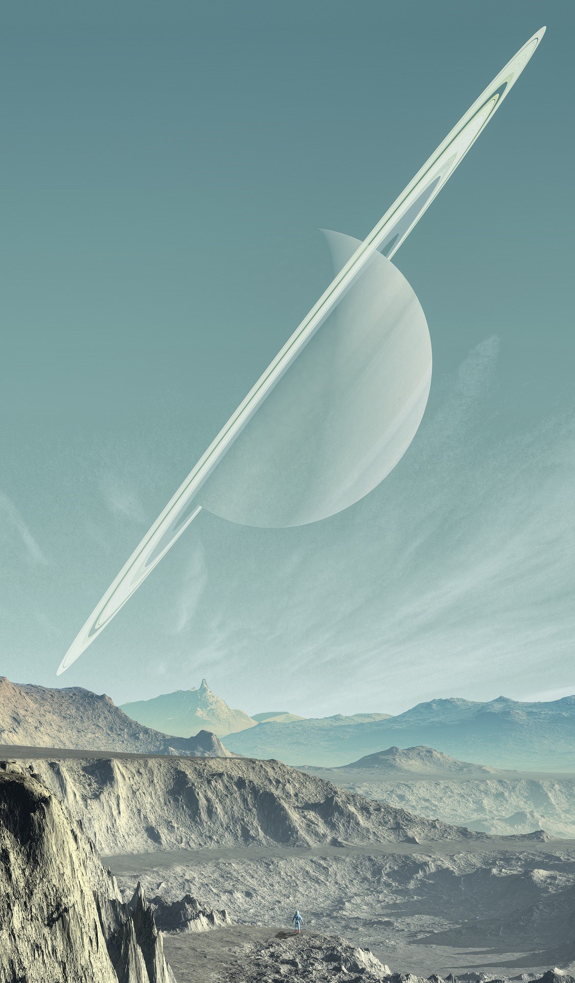 Saturn planets outer space science fiction