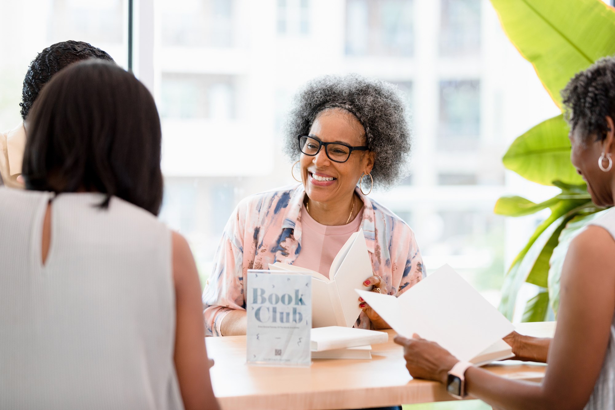 Group of Woman Having a Book Club Meeting