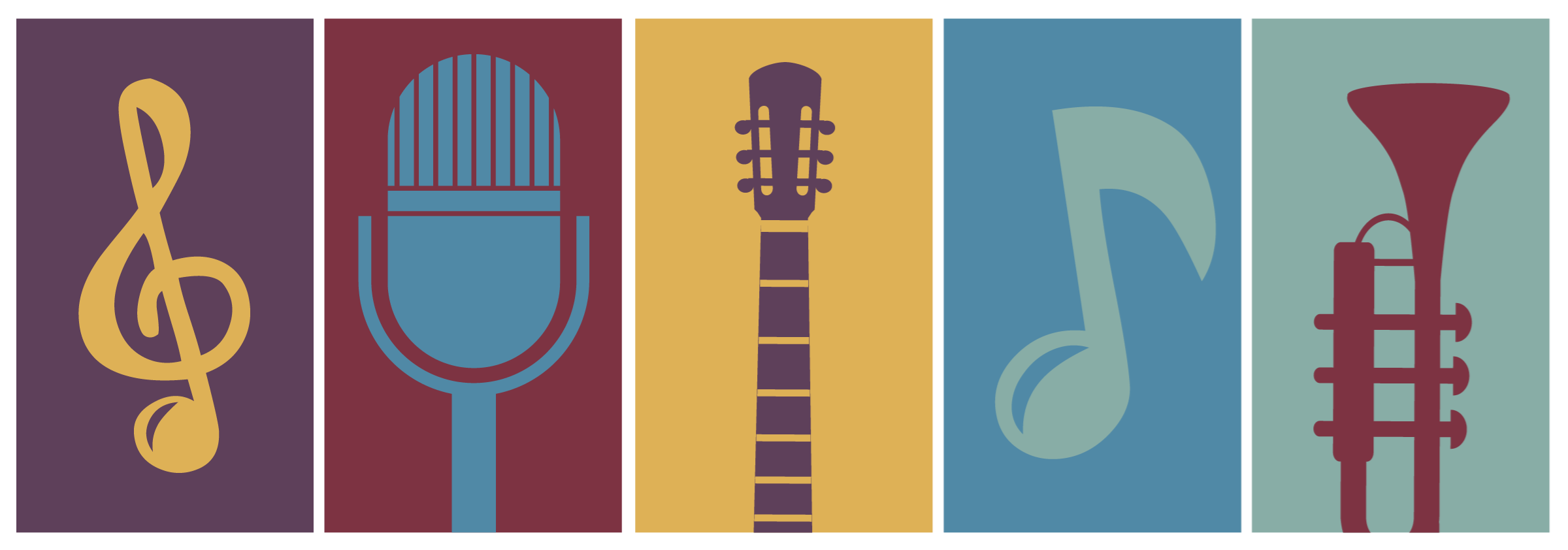 Backgrounds - Musical Instruments Headers