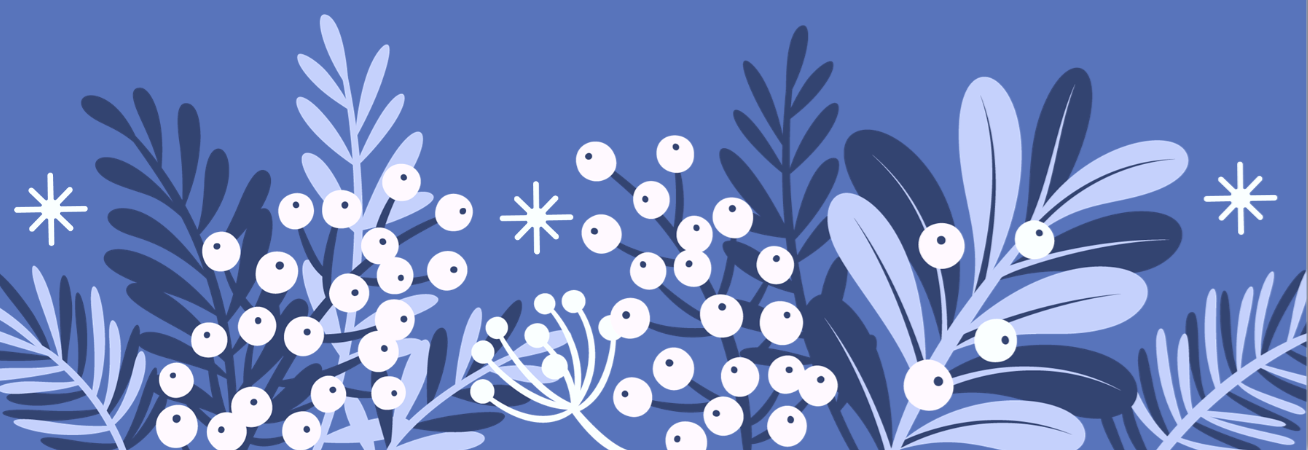 Winter Reads Greenery Bottom Border for Eblast