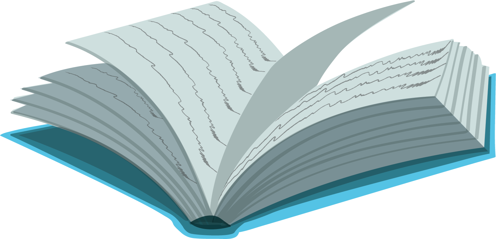 Icons - Open Book - Blue