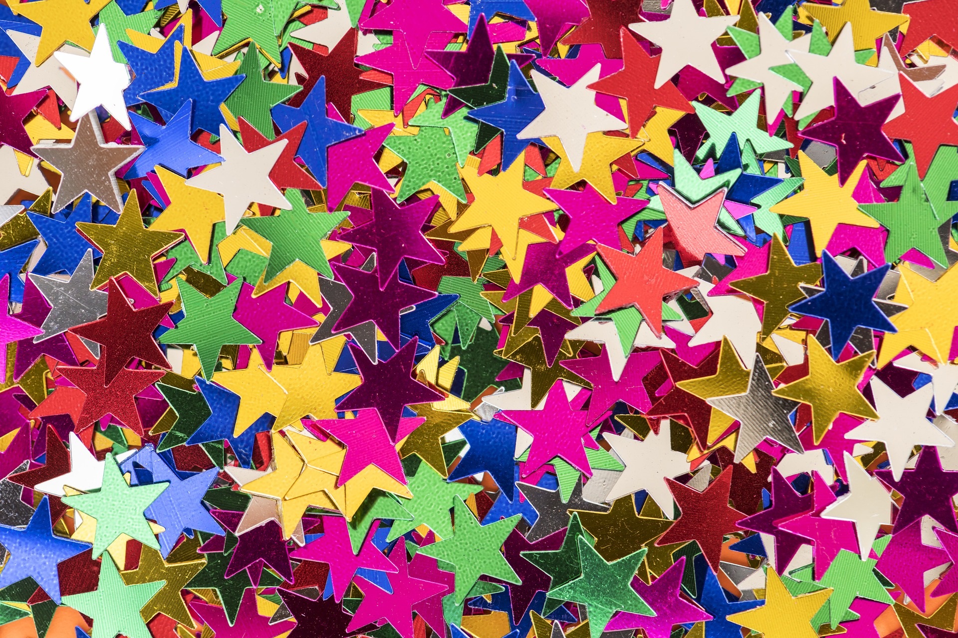 Glittery colorful stars confetti backgrounds party kids children