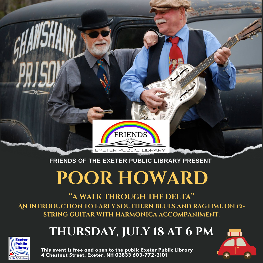 Poor Howard Music Performance July 18 at 6 PM