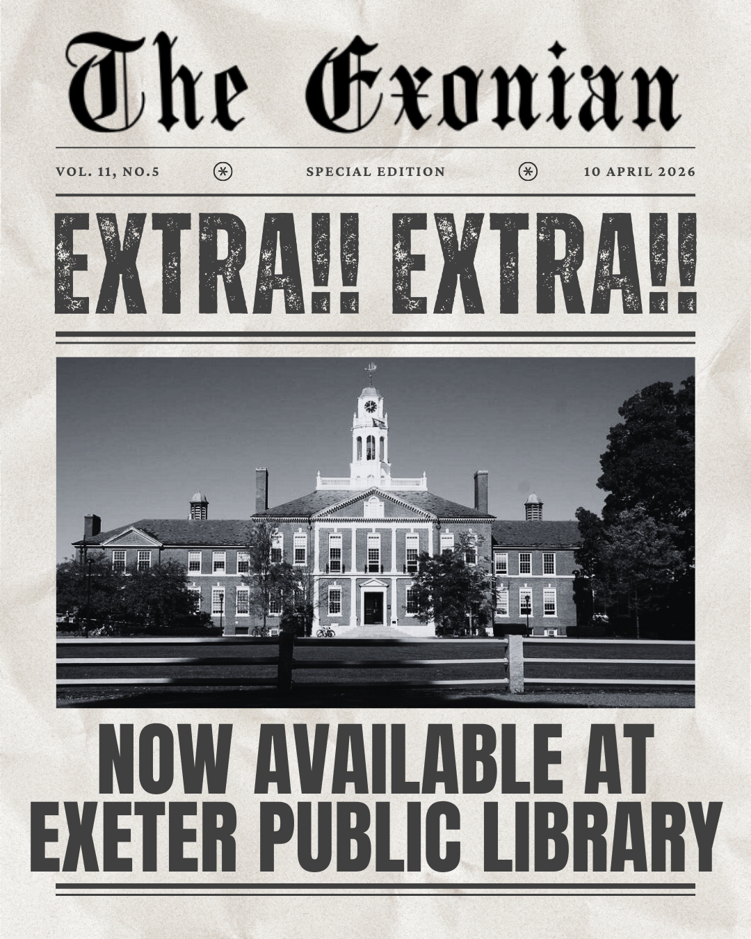 The Exonian now available at Exeter Public Library