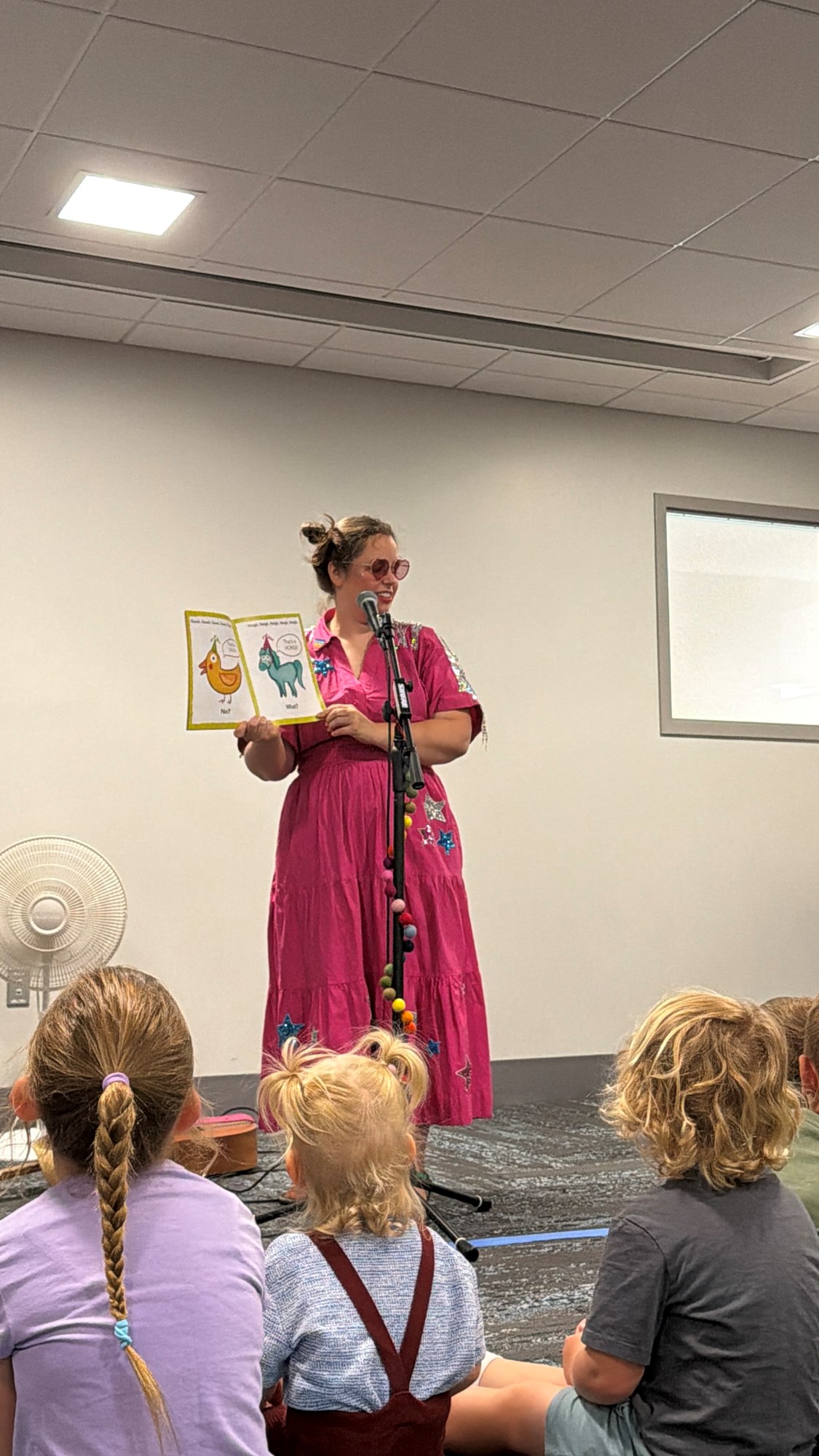 Miss Julieann Music performing in the Meeting Room.