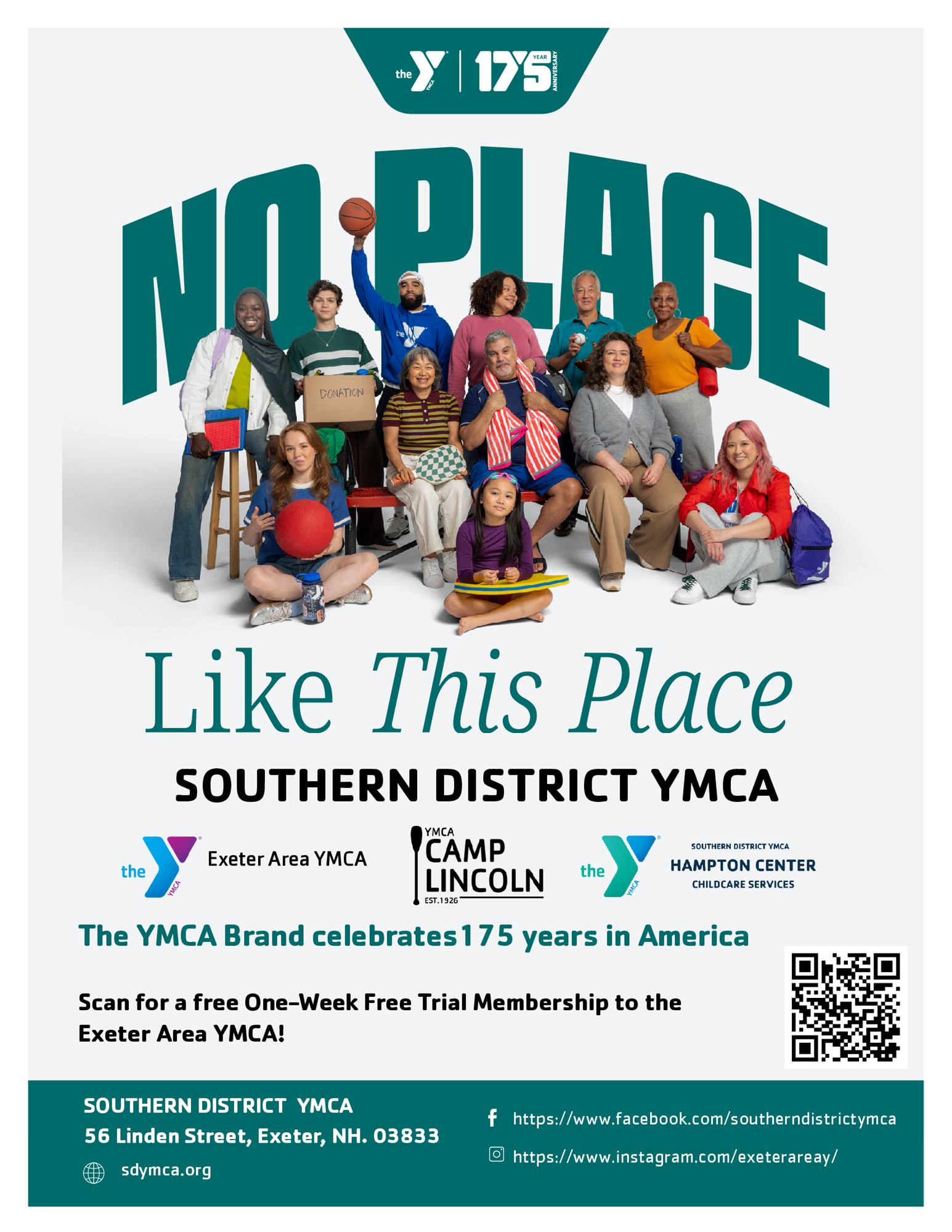 No Place Like This Place - the YMCA Brand is celebrating 175 Years in America.