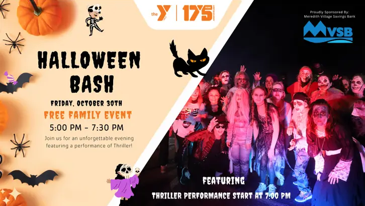 Halloween Bash on Friday, October 30 from 5 - 7:30 PM.
