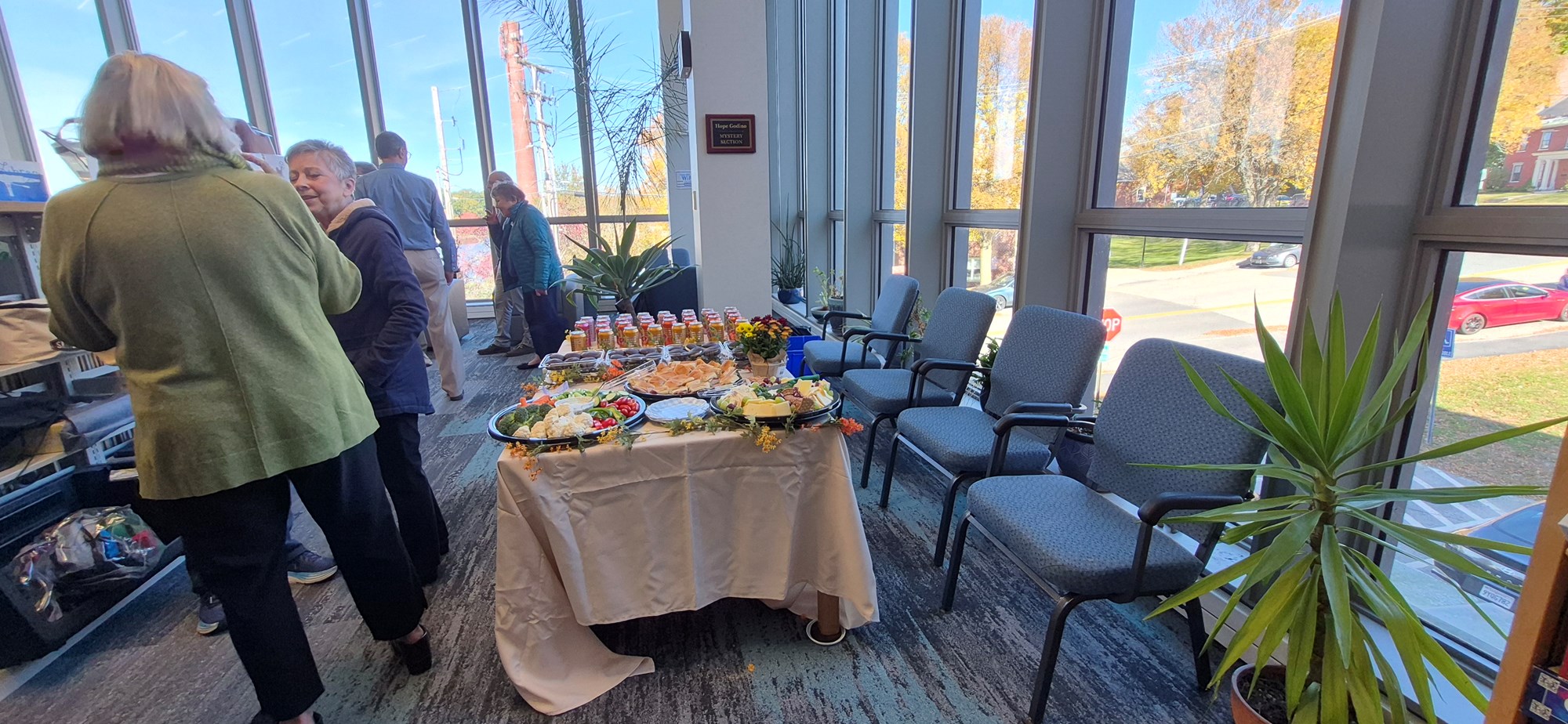 Some snacks and treats for patrons at the gallery dedication.