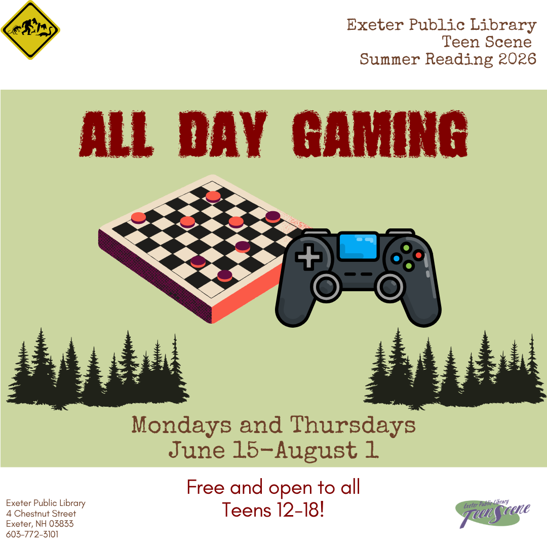 All Day Gaming on Mondays and Thursdays.