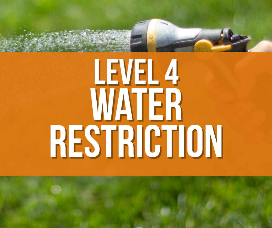 Lever 4 Water Restriction Issued for the Town of Exeter.