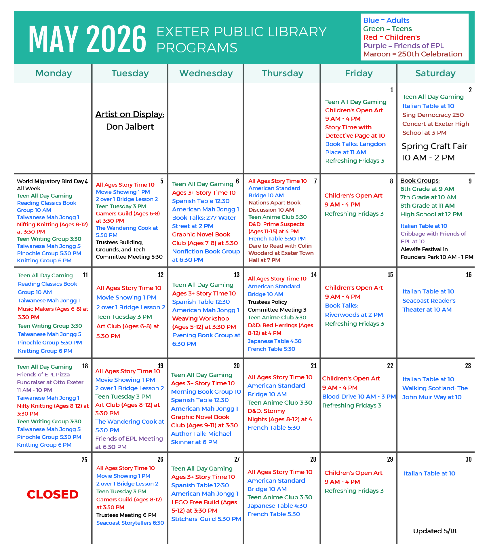 May 2026 
