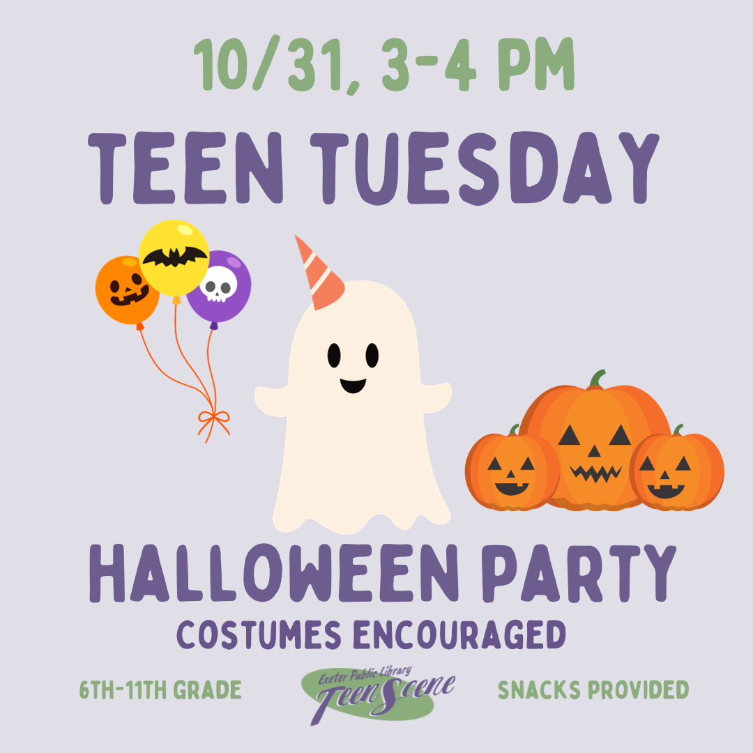 Teen Tuesday Halloween Party Costumes Encouraged
