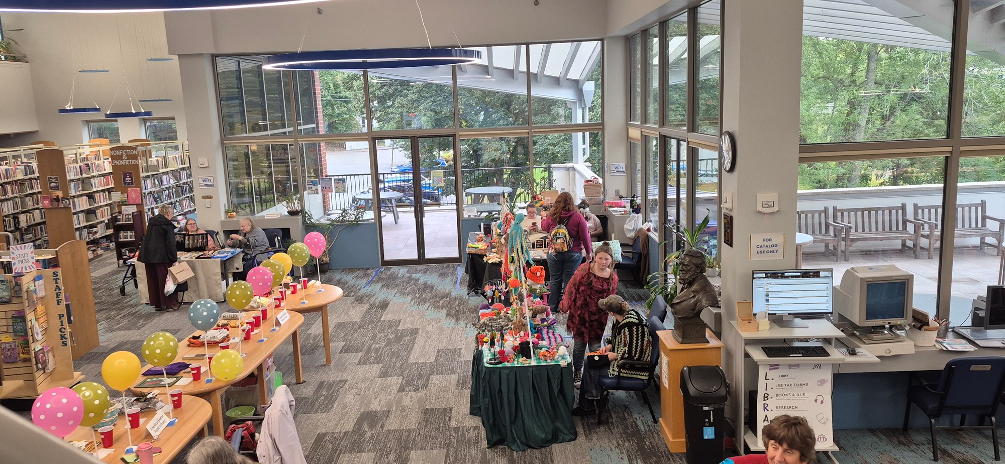endors and patrons on the Main Floor during the Fall Craft Fair.