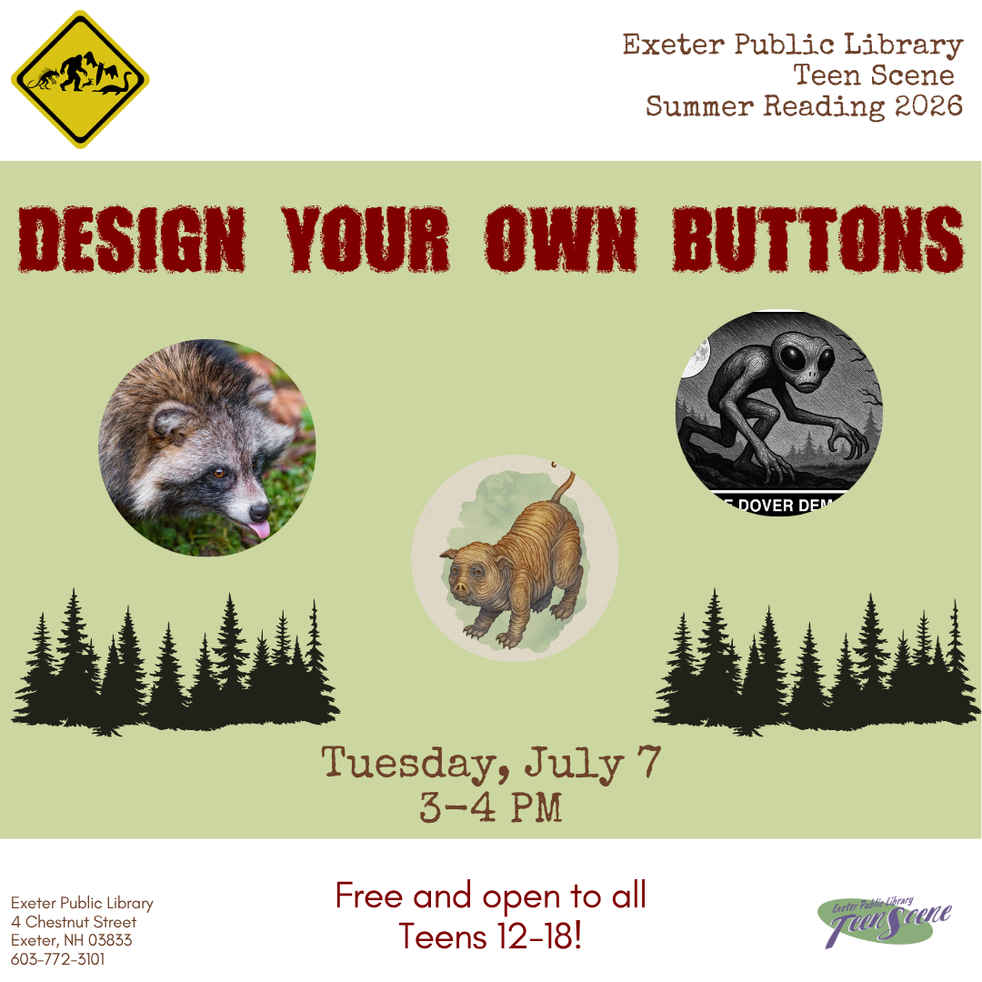 Teen Tuesday: Design Your Own Buttons on July 7.