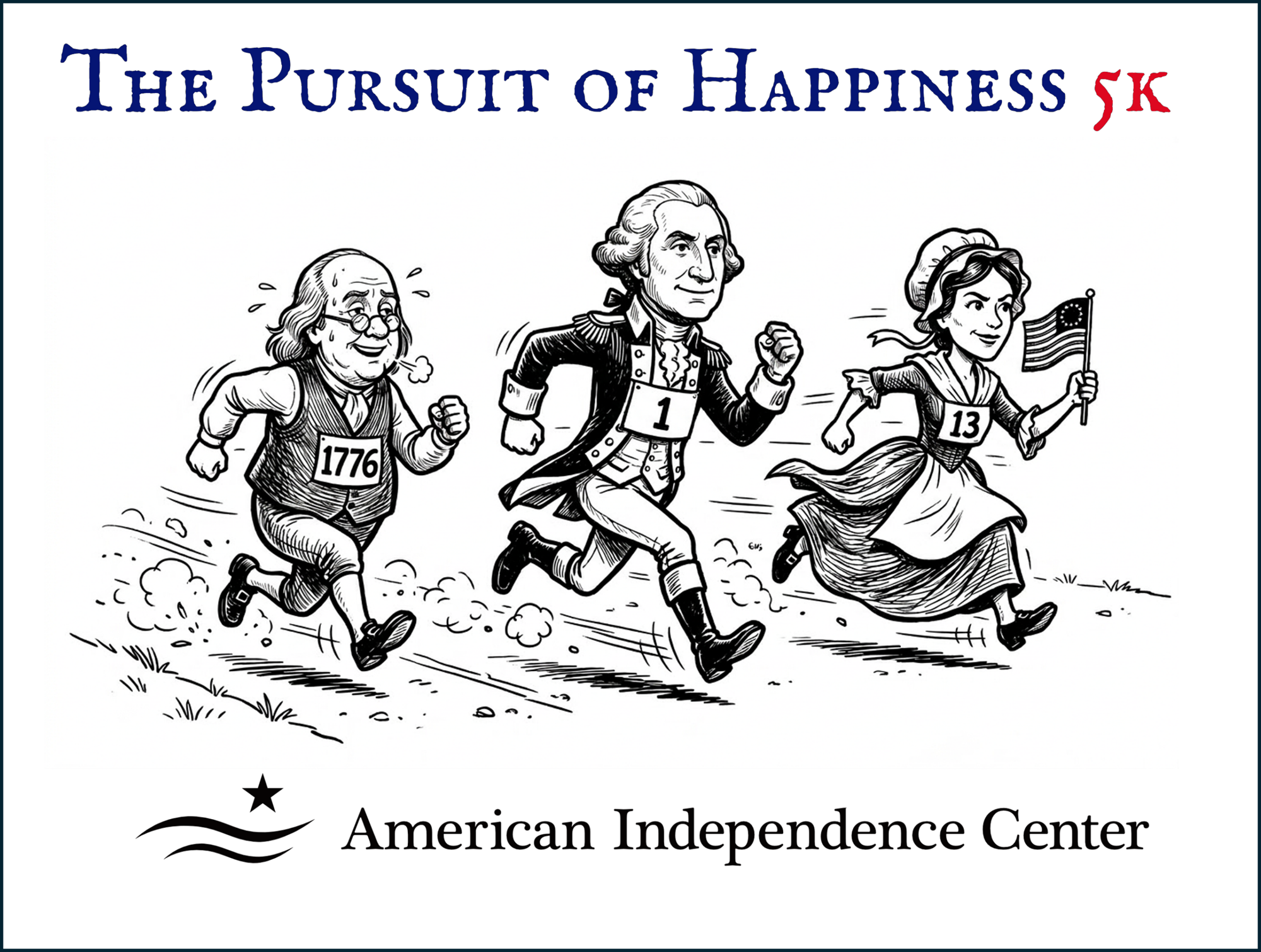 The Pursuit of Happiness 5K hosted by the American Independence Center 