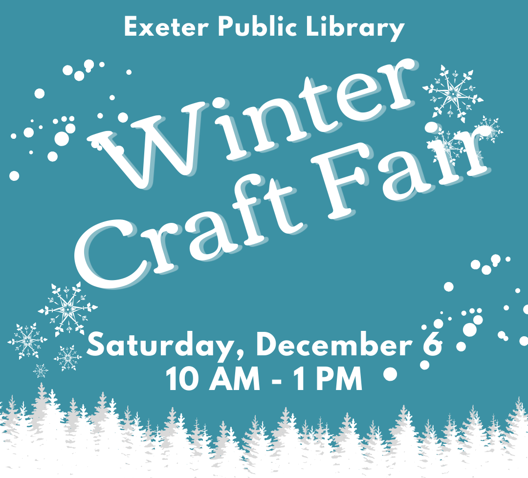 Winter Craft Fair on Saturday, December 6 from 10 AM - 1 PM. Winter Craft Fair on Saturday, December 6 from 10 AM - 1 PM.