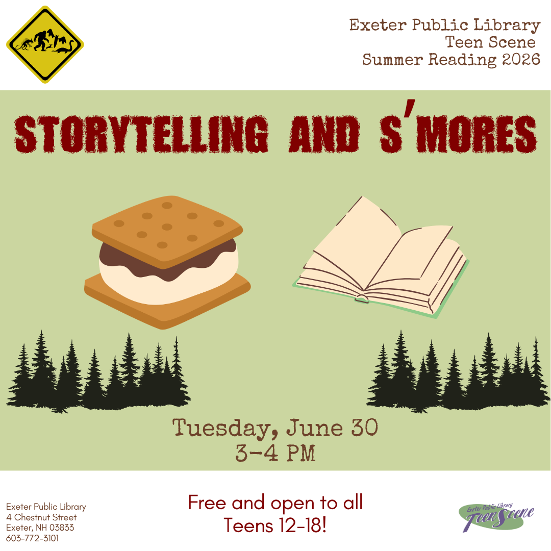 Teen Tuesday: Storytelling and S'mores on June 30.