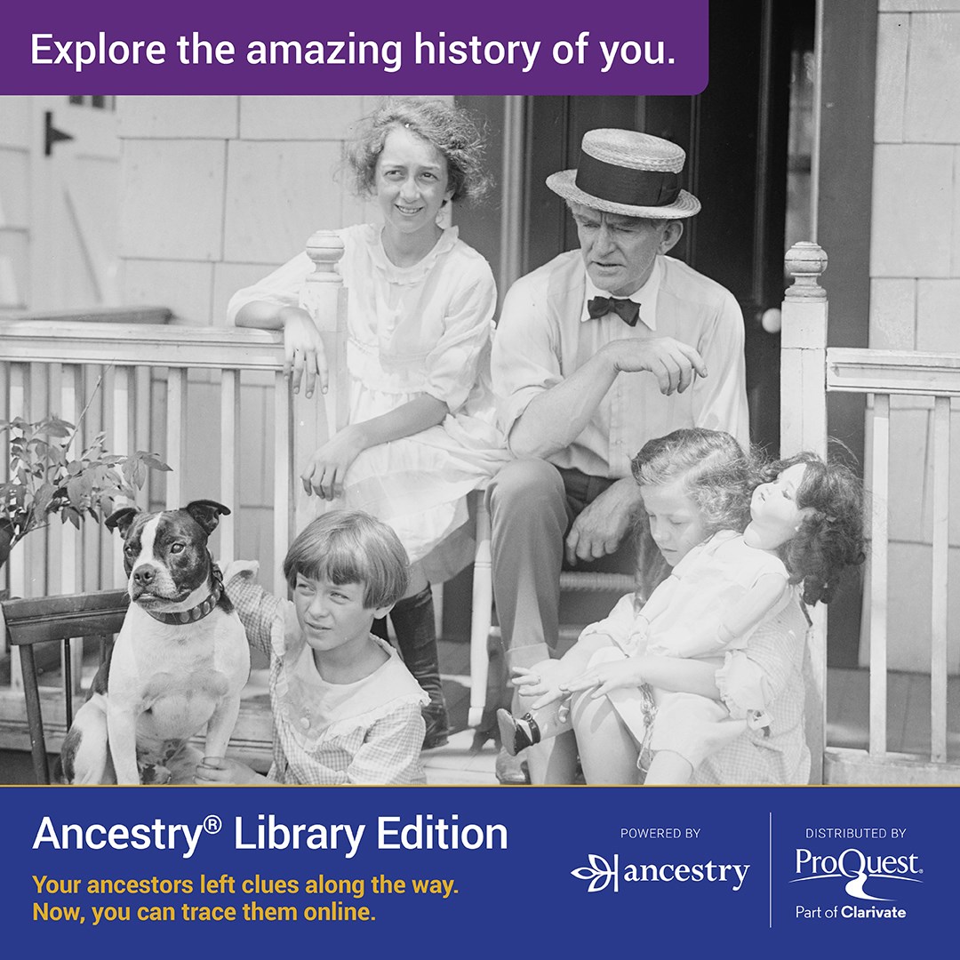 Explore the amazing history of you: Ancestry Library Edition.