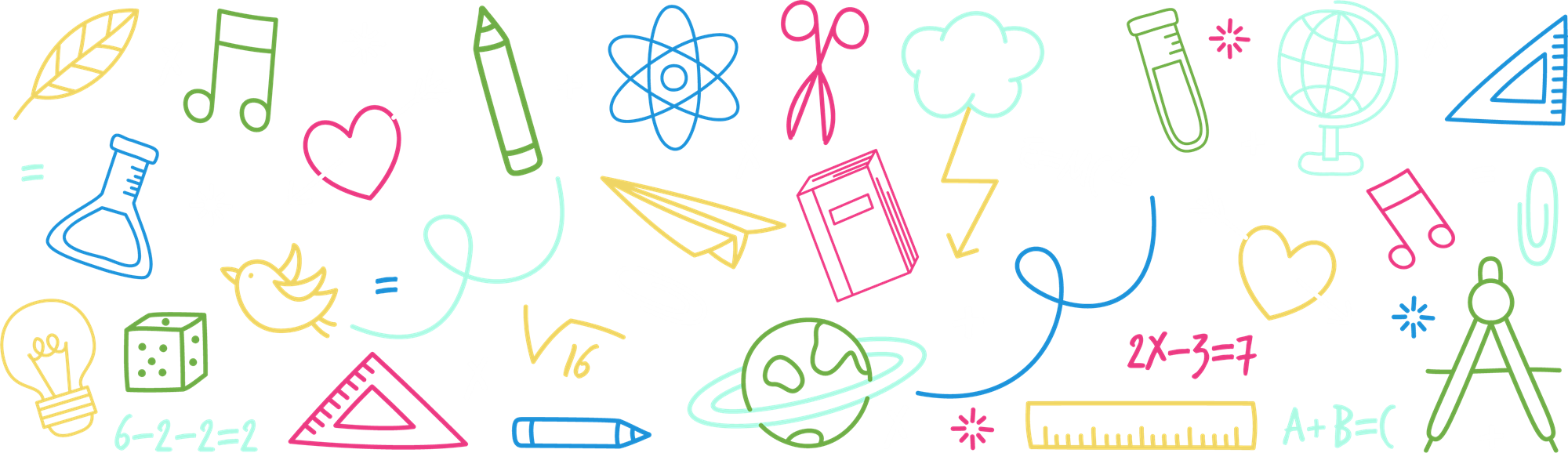 Backgrounds - STEAM Icons - Multicolor