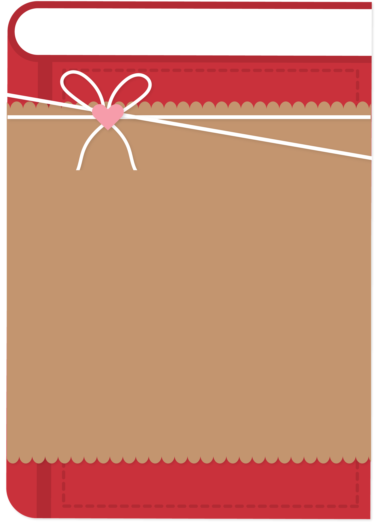 Icons - Shapes - Blind Date with a Book - Red Brown