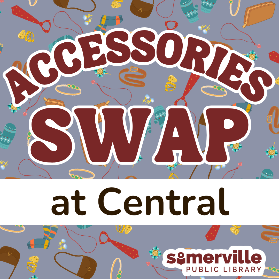 Transcript: accessories swap at the central library.