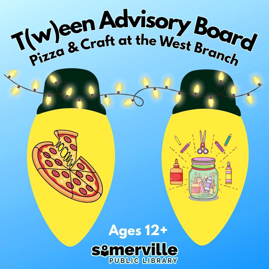 Transcript: Teen and tween advisory board. Pizza and craft at the west branch.