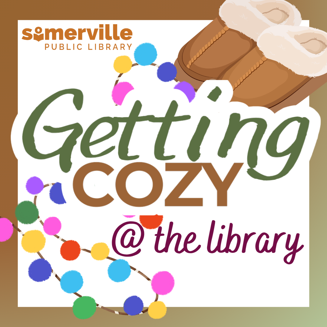 Transcript: getting cozy at the library.