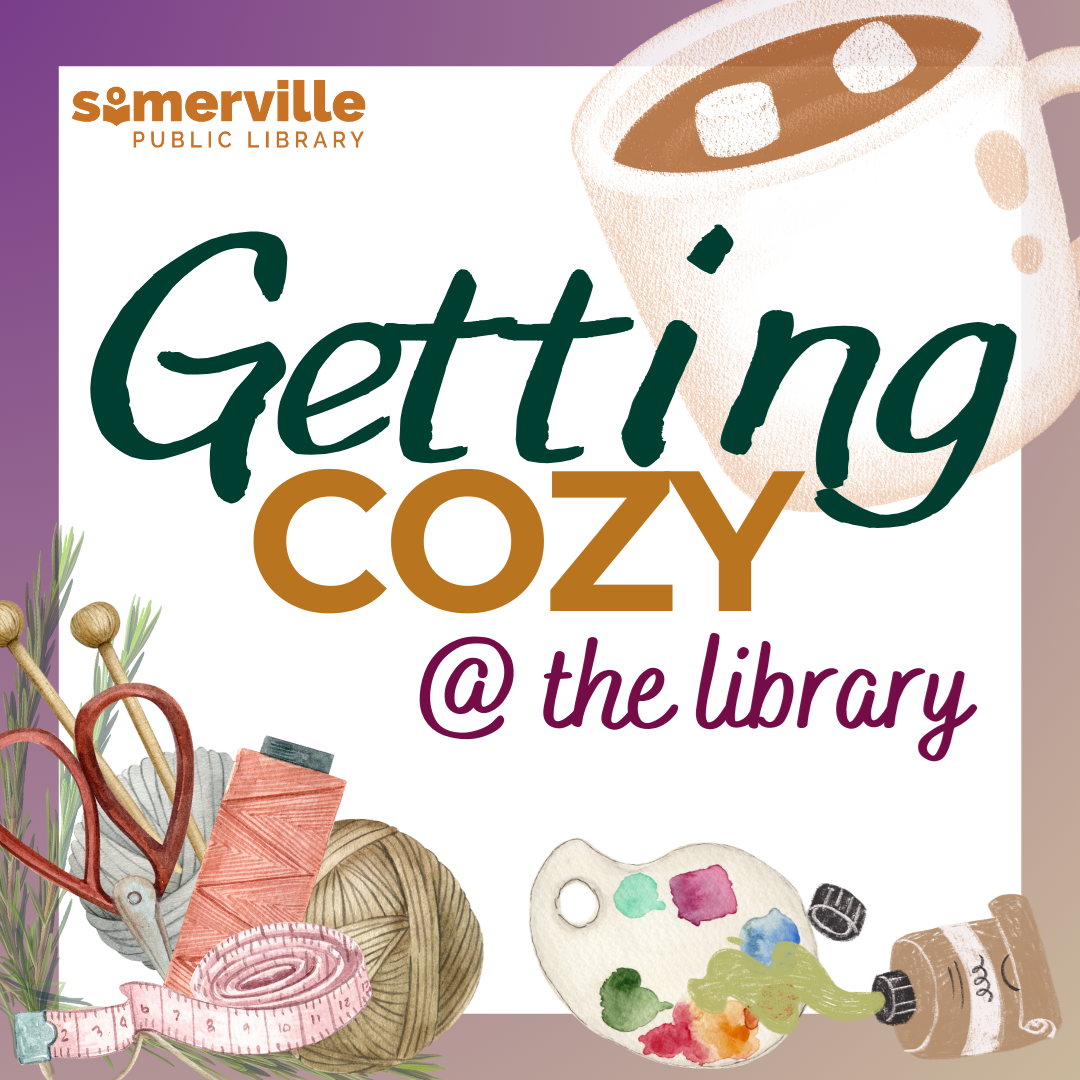 Transcript: getting cozy at the library.