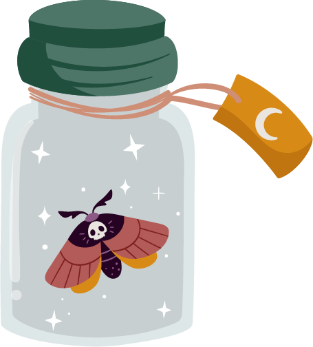 Icons - Moth in a Jar - Green
