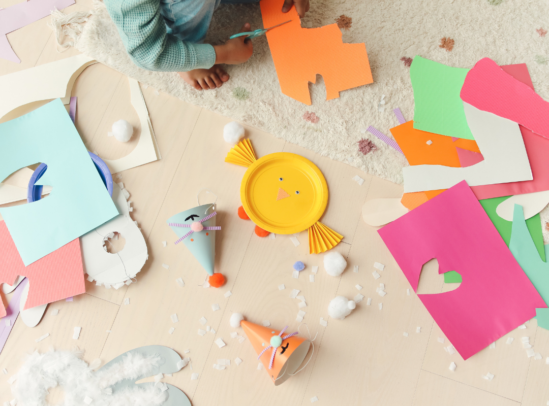 Photograph of various colored yarn stacked on top of one another